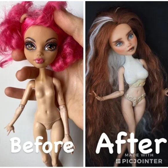 Custom Monster High Doll OOAK HYBRID with Ever After High Body By Liskaooak - Picture 9 of 9